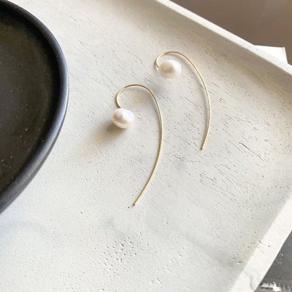 BAROQUE PEARL THREADERS - Picture 6 of 7